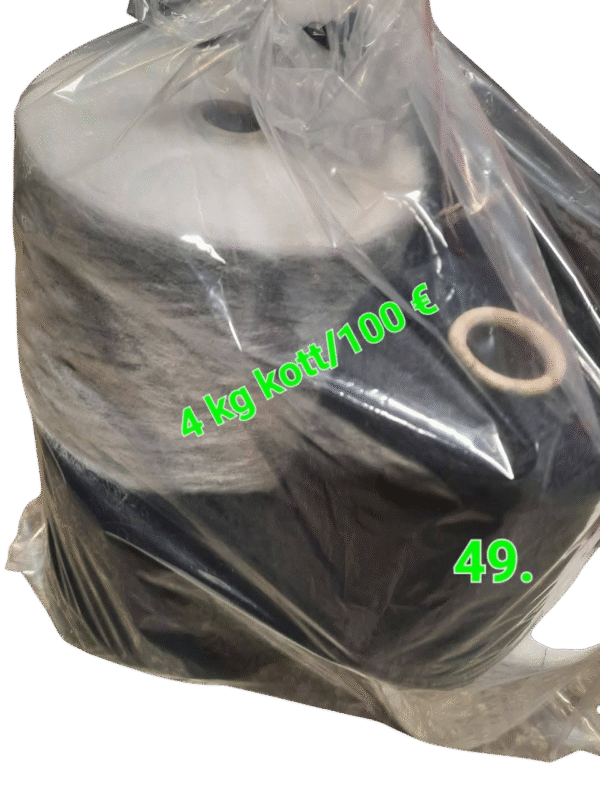 4 kg kott erinevad Itaalia kidmohäärlõngad – kott nr. 49