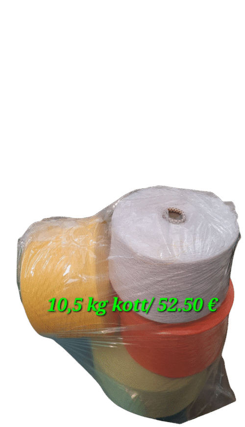 10,5 kg kott 100 % puuvillane lõng