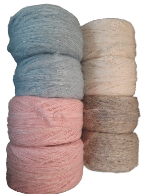 Alpaka- ja kidmohäärisisaldusega efektlõngad - 1 kg kott