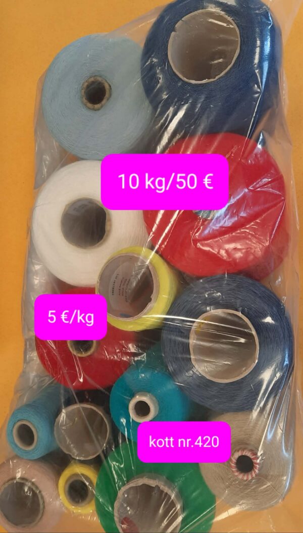 10 kg kott suvised Itaalia lõngad – kott nr. 420
