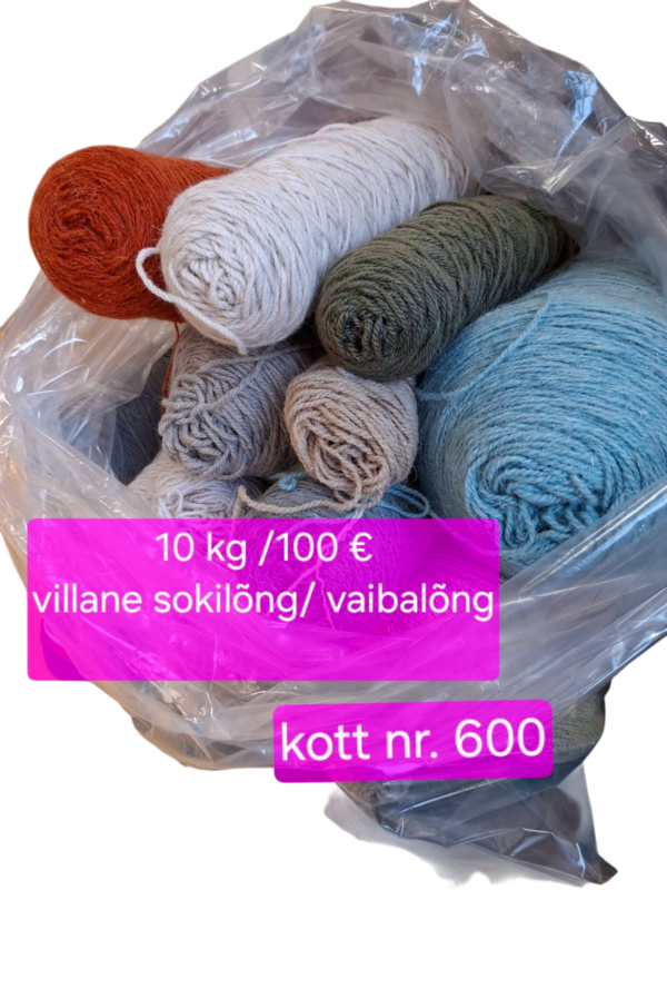 600-Photoroom 10 kg kott villane vaibalõng/sokilõng- kott nr. 600
