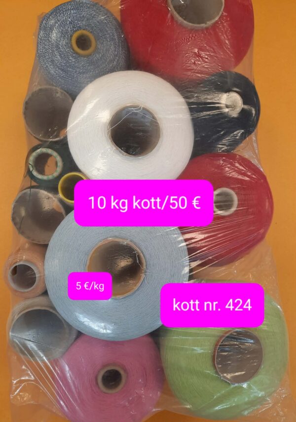 10 kg kott suvised Itaalia lõngad – kott nr. 424