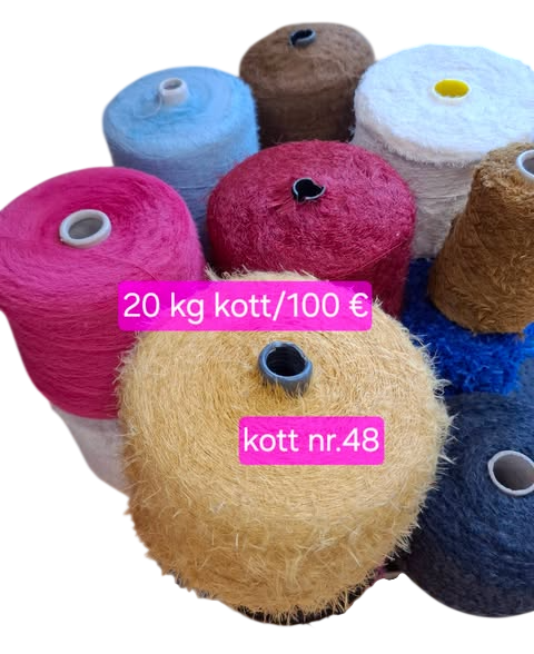20 kg-Photoroom Karvased efektlõngad 20 kg - kott nr. 48