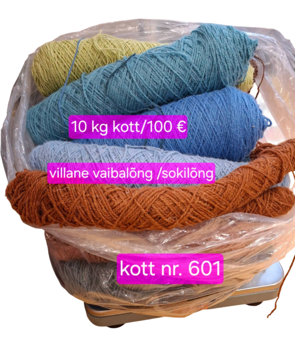 601-Photoroom 10 kg kott villane vaibalõng/sokilõng- kott nr. 601