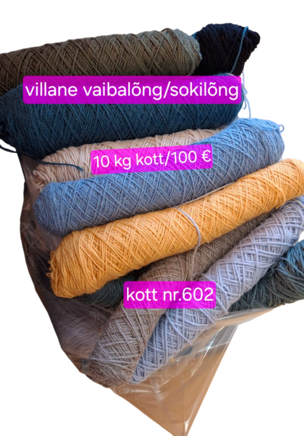 602-Photoroom 10 kg kott villane vaibalõng/sokilõng- kott nr. 602
