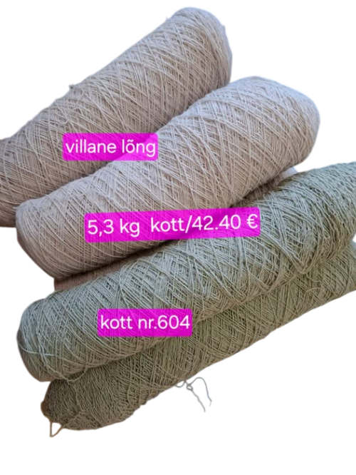 5,3 kg kott villane vaibalõng/sokilõng- kott nr. 604