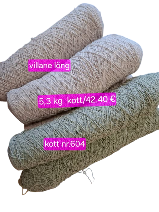 5,3 kg kott villane vaibalõng/sokilõng- kott nr. 604
