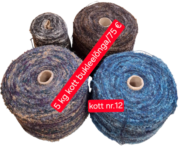 5 kg kott alpaka – ja meriinosegu bukleelõnga – kott nr.12